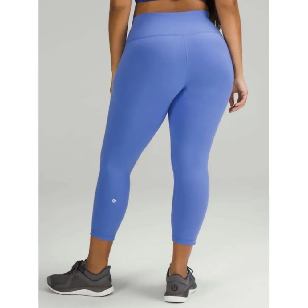 lululemon athletica High-Rise Crop Leggings in Wild Indigo Blue